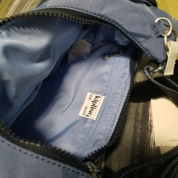 🐒Kipling Women's Rikka Shoulder Bag In Blue Lover🐒 - Picture 6 of 7